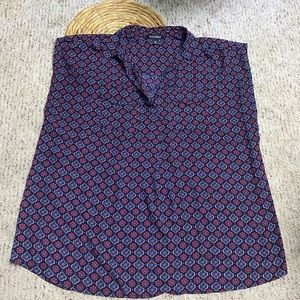 Sleeveless Blouse Sz 1X Excellent Condition